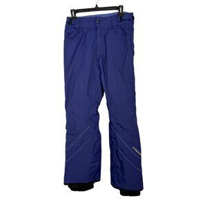 Vintage Columbia Titanium Omnitech Snowpants Purple w Integrated Gaiters M